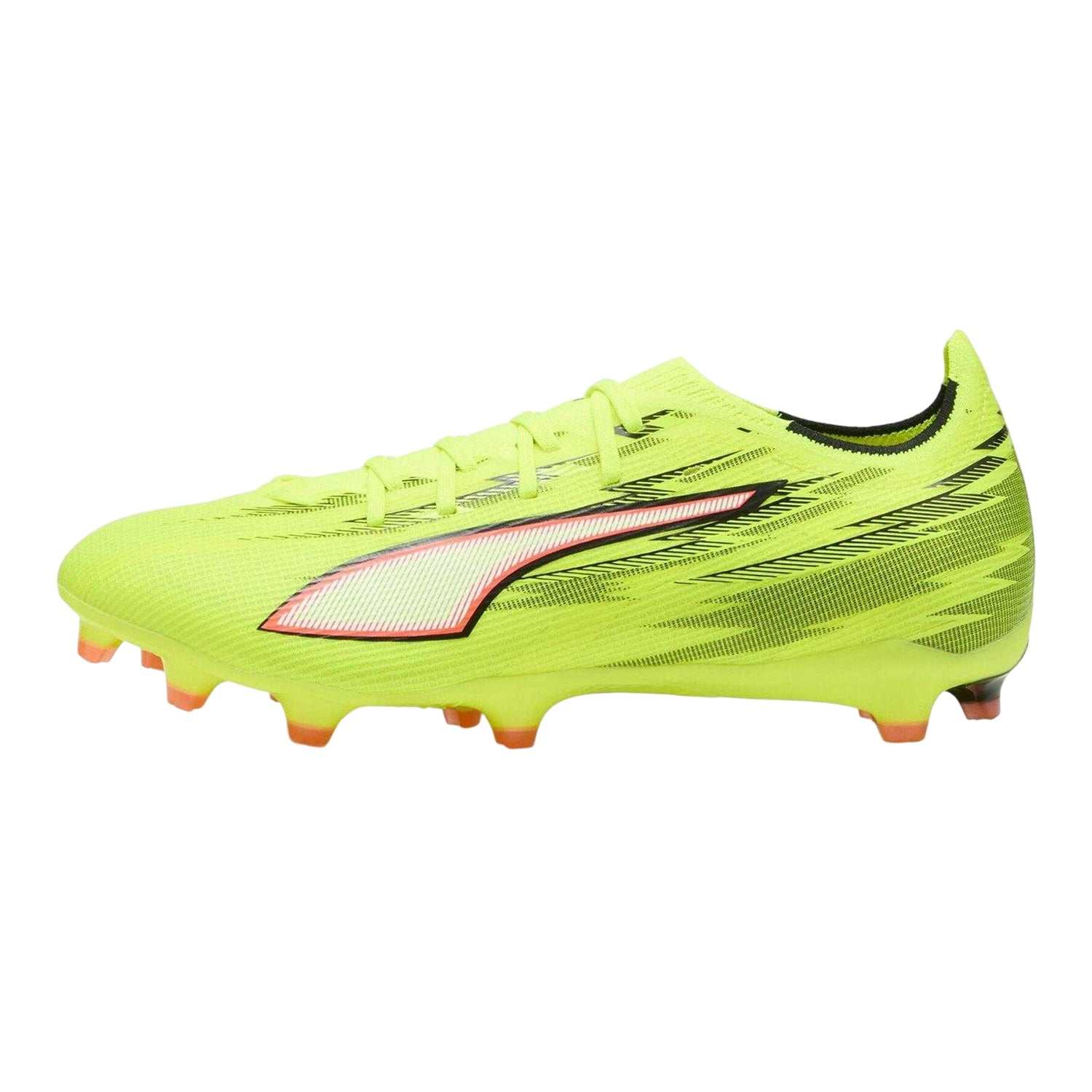 Yellow-Black - Side - Puma Mens Ultra 5 Match Firm Ground Football Boots