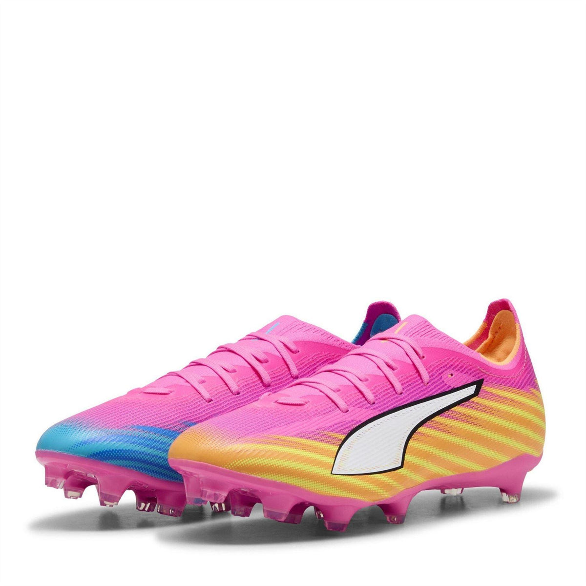 Pink - Front - Puma Mens Ultra 5 Match Firm Ground Football Boots