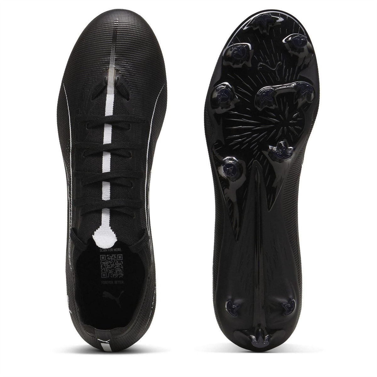 Black-White - Lifestyle - Puma Mens Ultra 5 Match Firm Ground Football Boots
