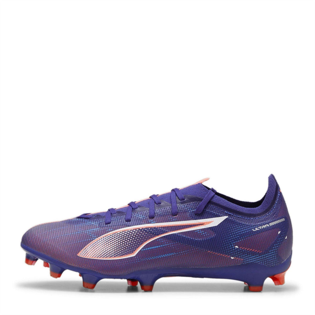 Purple-White-Orange - Back - Puma Mens Ultra 5 Match Firm Ground Football Boots