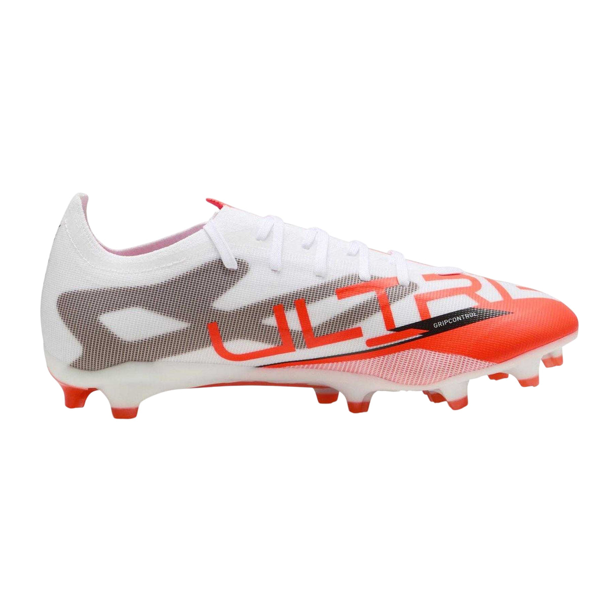 White-Red - Front - Puma Mens Ultra 5 Match Firm Ground Football Boots