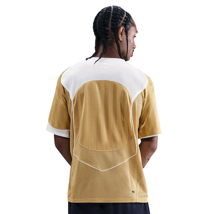 Gold - Back - Nike Mens T90 Energy V Neck Short-Sleeved Jersey