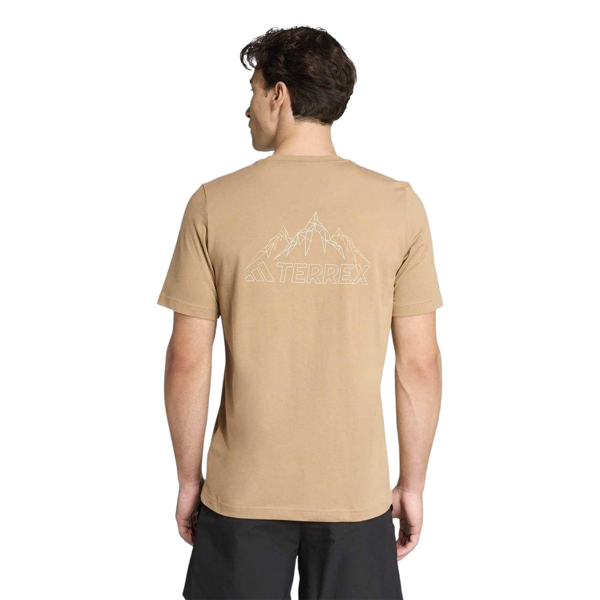 Brown - Back - Adidas Mens Terrex Graphic Print T-Shirt