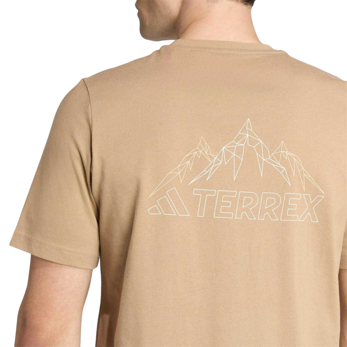 Brown - Side - Adidas Mens Terrex Graphic Print T-Shirt