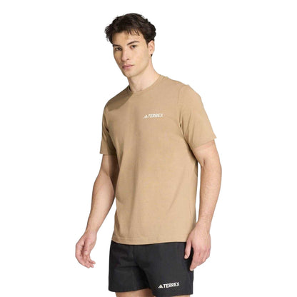 Brown - Lifestyle - Adidas Mens Terrex Graphic Print T-Shirt