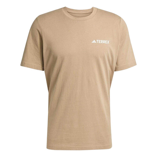 Brown - Front - Adidas Mens Terrex Graphic Print T-Shirt