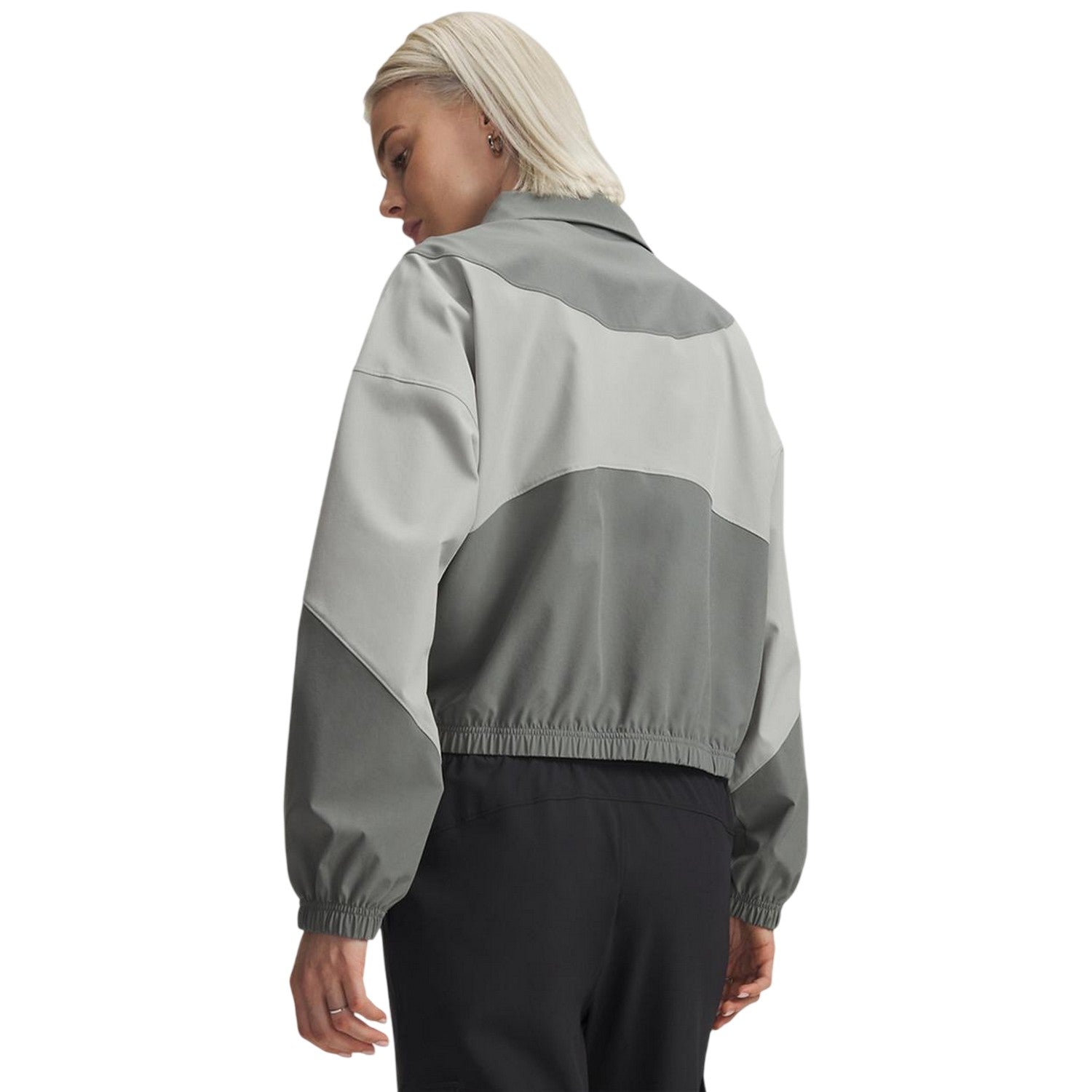 Green-Titan-White - Back - Under Armour Womens-Ladies Rival Jacket