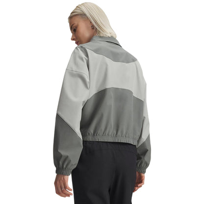 Green-Titan-White - Back - Under Armour Womens-Ladies Rival Jacket