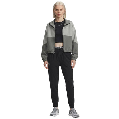 Green-Titan-White - Lifestyle - Under Armour Womens-Ladies Rival Jacket
