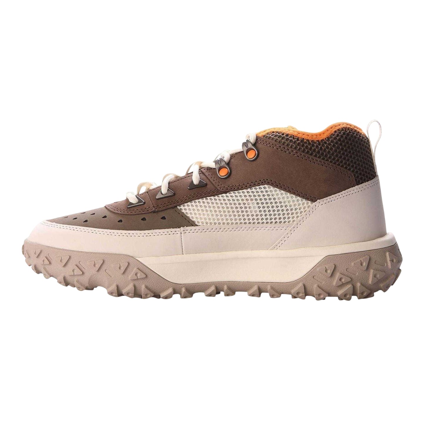 Brown - Back - Timberland Mens Motion 6 Leather GreenStride Hiking Boots