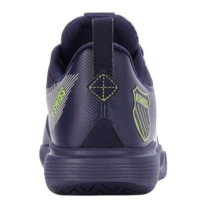 Pea Green-Lime - Back - K-Swiss Mens Ultrashot Team Chevron Tennis Shoes