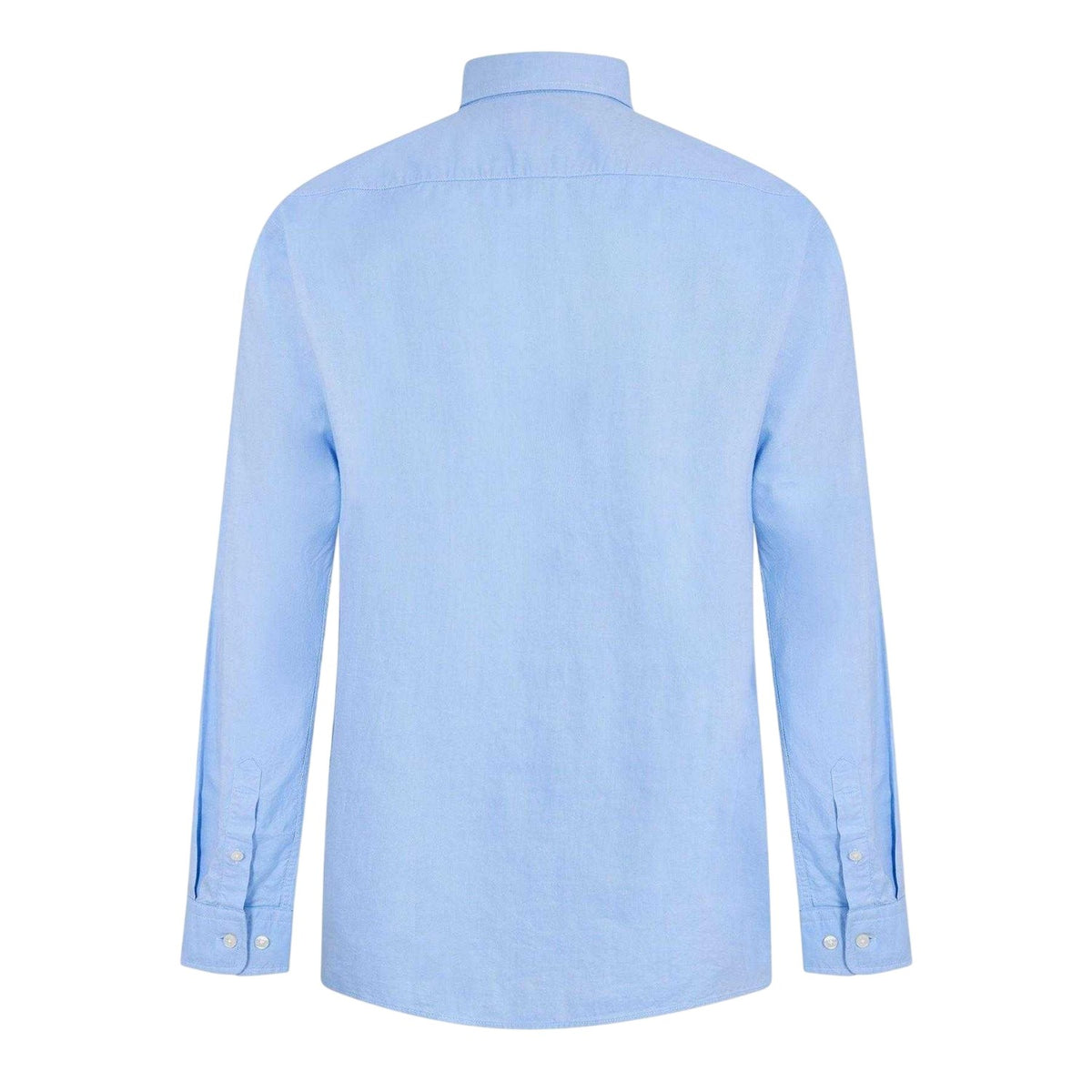 Pastel Blue - Back - Boss Mens Plain Oxford Button-Down Shirt
