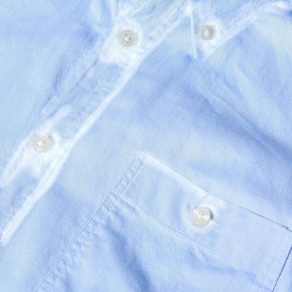 Pastel Blue - Side - Boss Mens Plain Oxford Button-Down Shirt