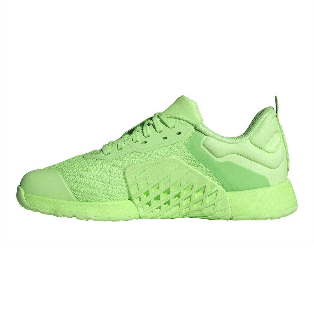 Lime Green - Side - Adidas Womens-Ladies Dropset 3 Trainers