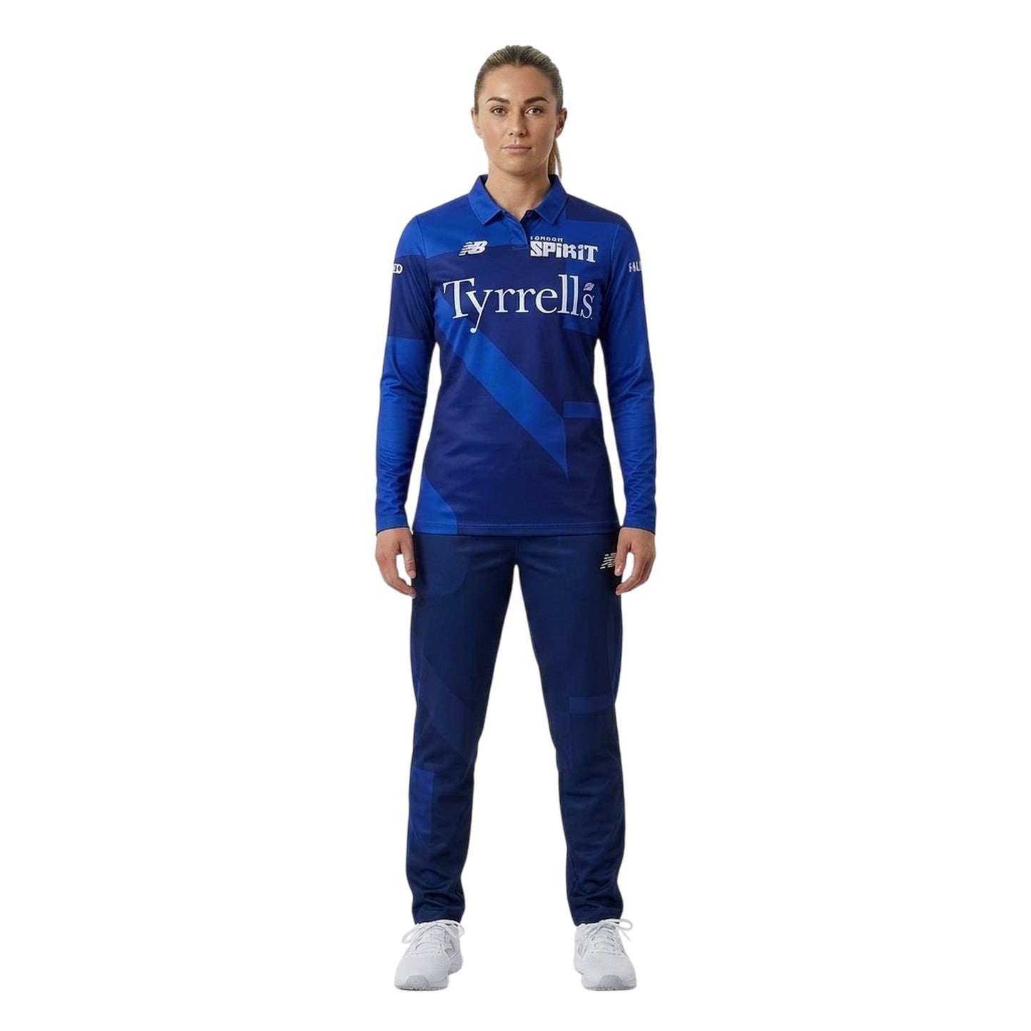 Team Royal Blue - Side - New Balance Womens-Ladies London Cricket Polo Shirt