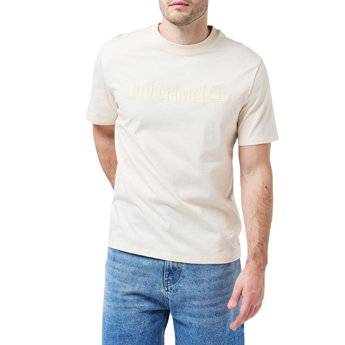 White - Side - Timberland Mens Hampton T-Shirt