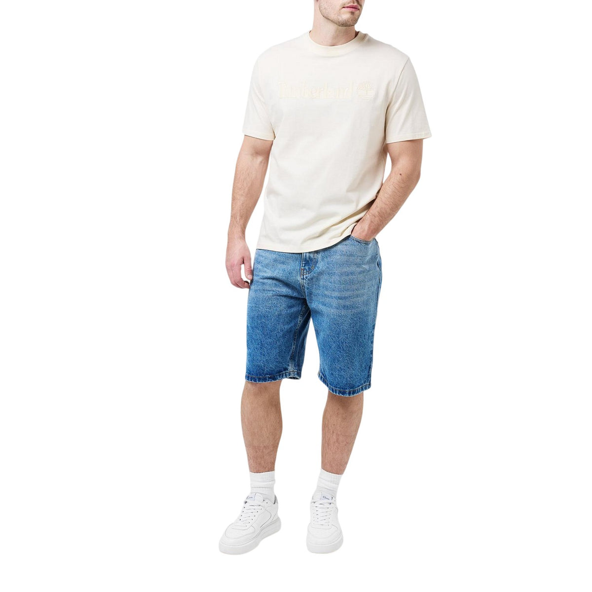 White - Lifestyle - Timberland Mens Hampton T-Shirt