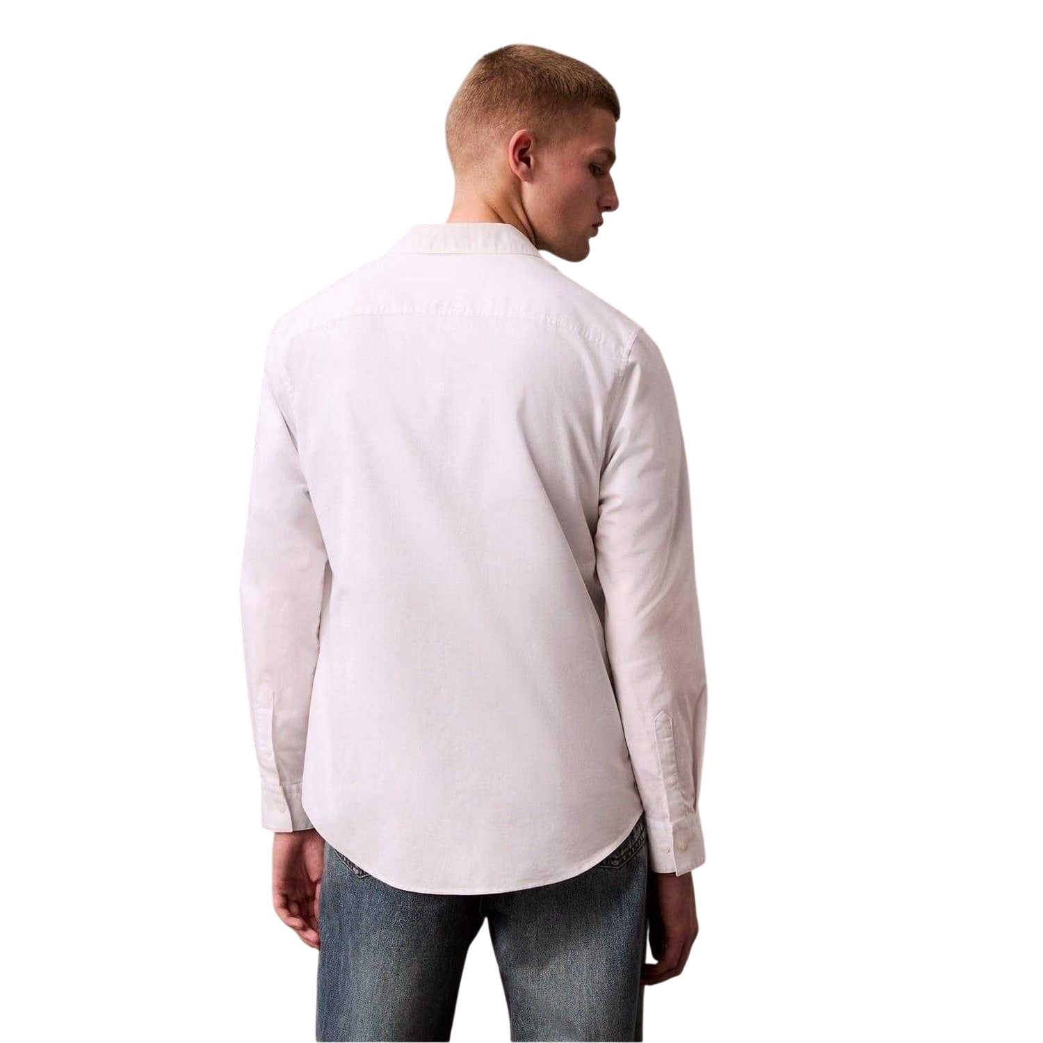 Brilliant White - Back - Calvin Klein Mens Oxford Button-Down Shirt