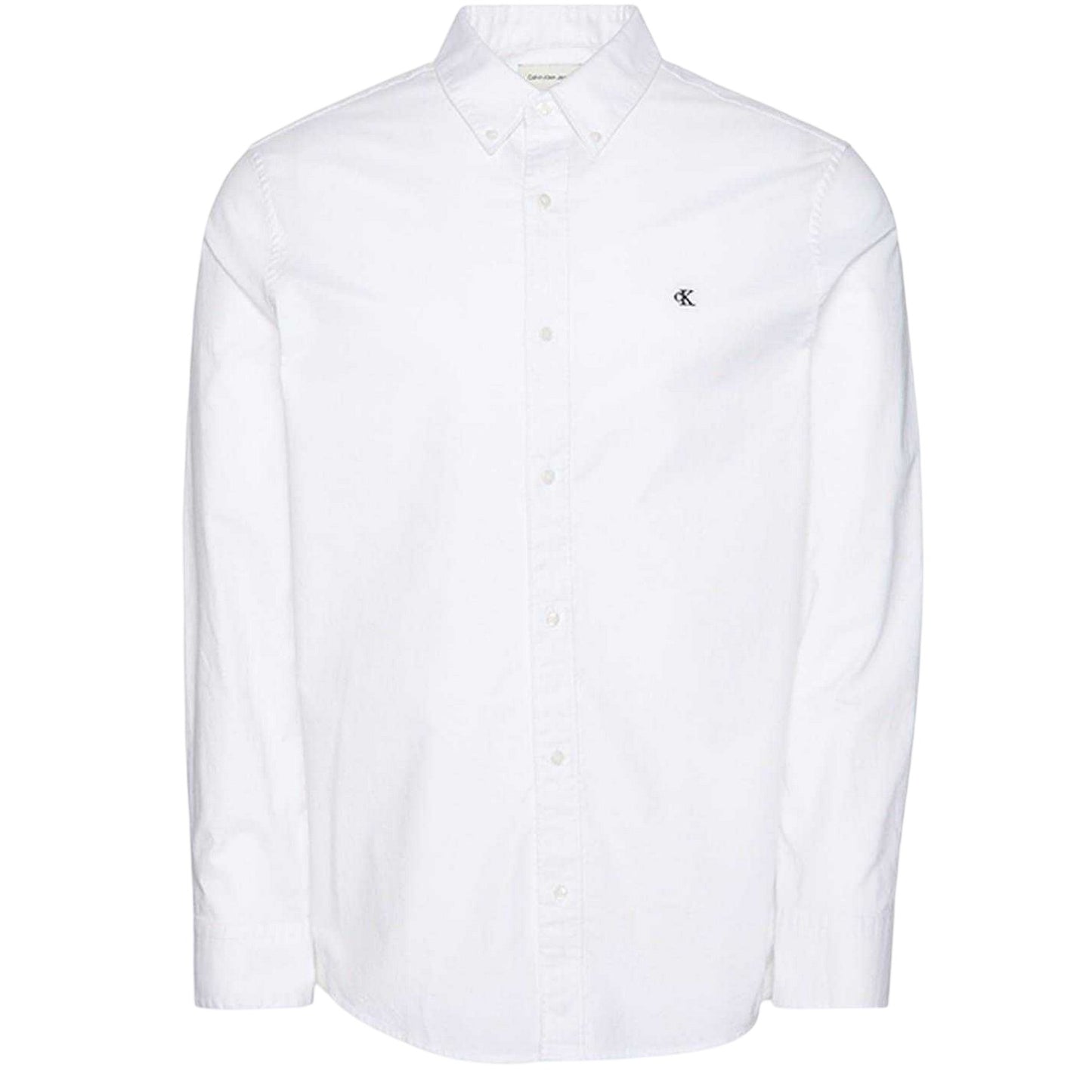Brilliant White - Front - Calvin Klein Mens Oxford Button-Down Shirt