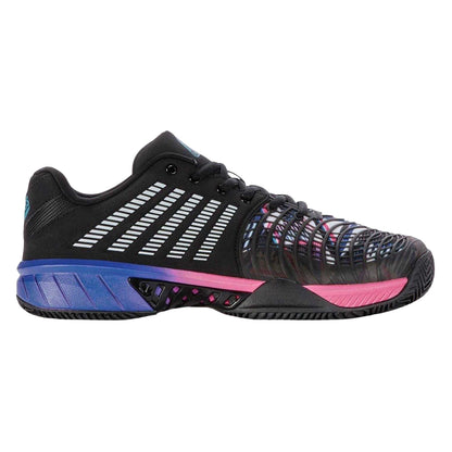 Black-Blue-Pink - Front - K-Swiss Mens Express Light 3 Tennis Padel Shoes