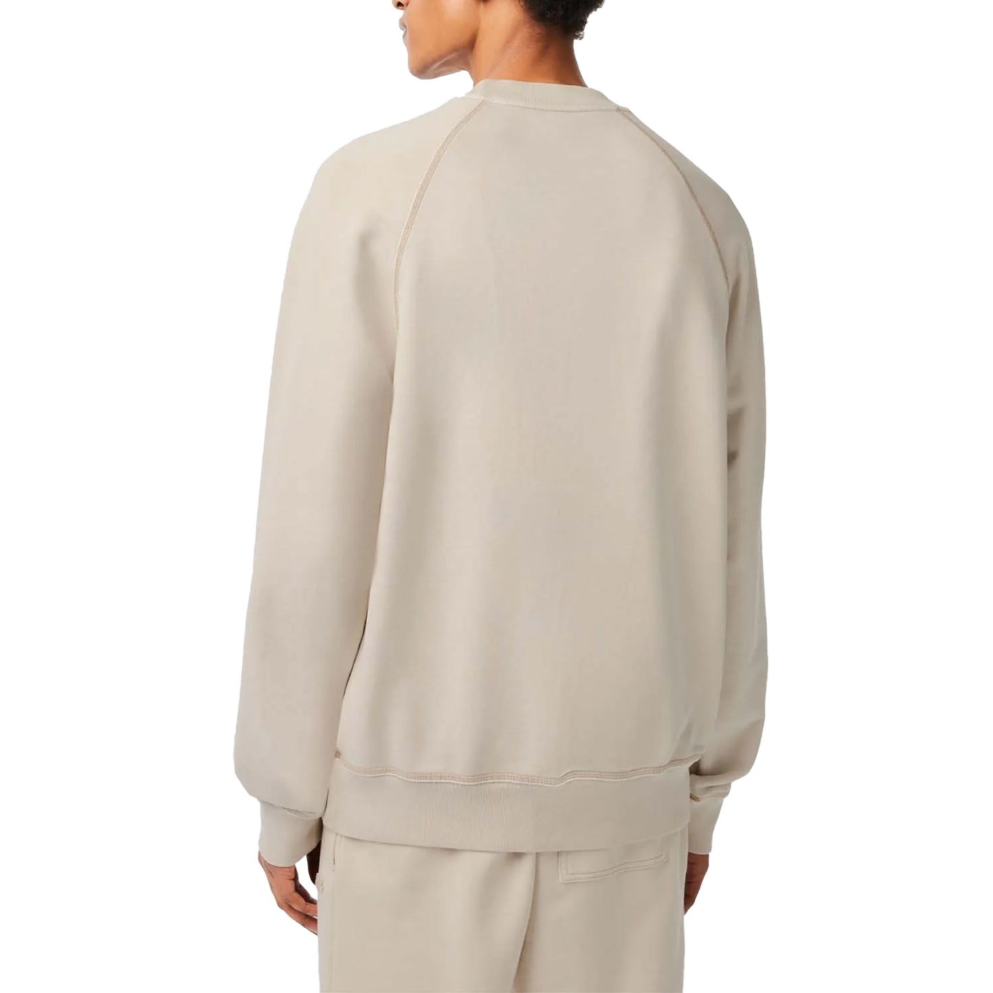 Beige - Back - Lacoste Unisex Adult Organic Cotton Sweatshirt