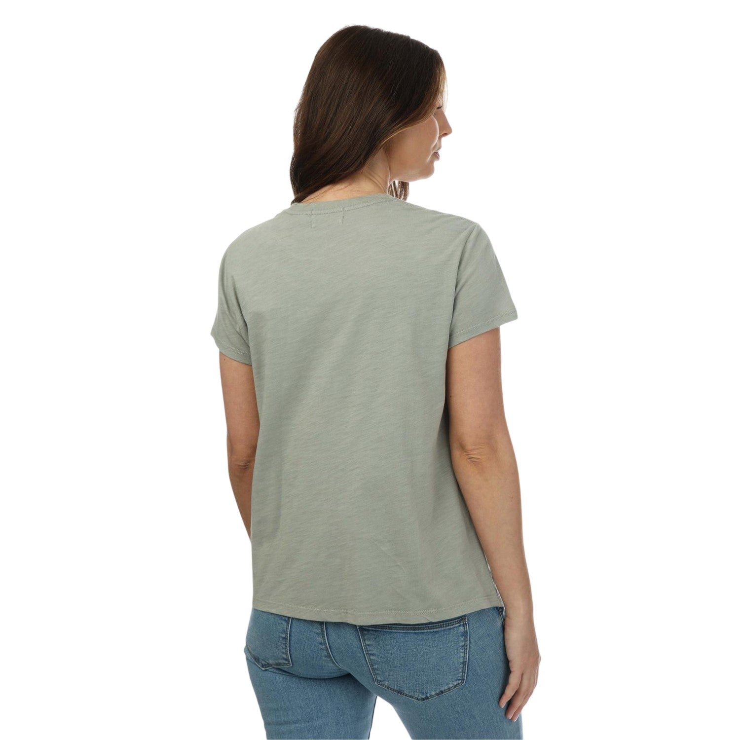 Forest - Back - Dockers Womens-Ladies Crew Neck Regular T-Shirt