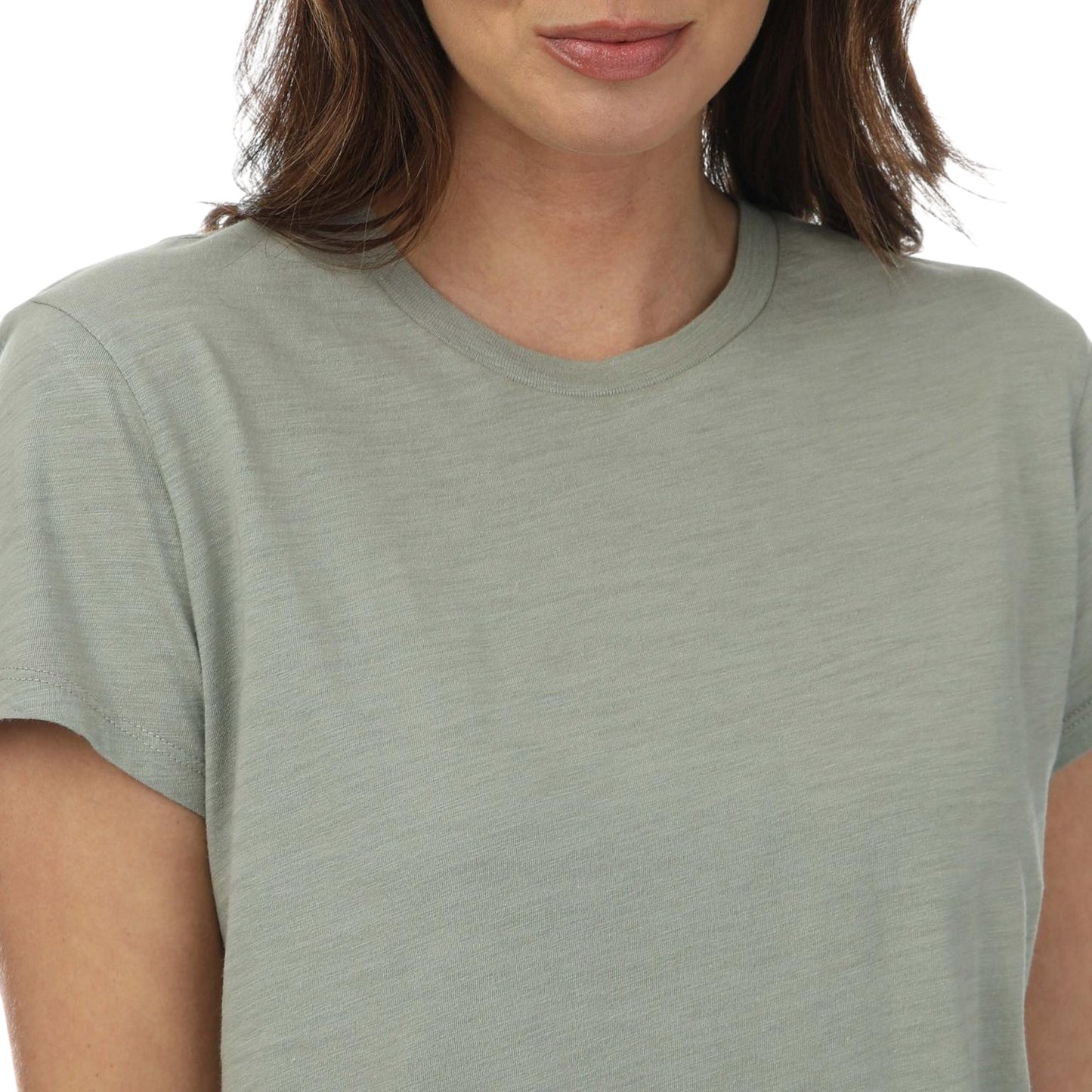 Forest - Side - Dockers Womens-Ladies Crew Neck Regular T-Shirt
