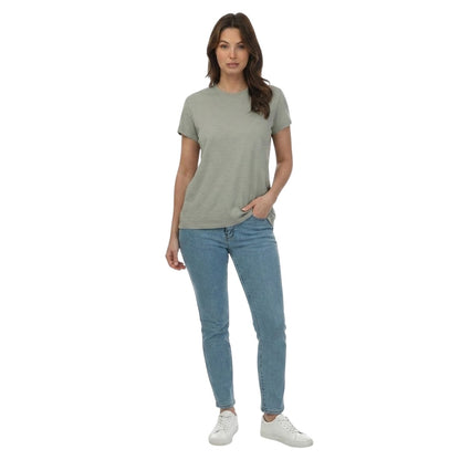 Forest - Lifestyle - Dockers Womens-Ladies Crew Neck Regular T-Shirt