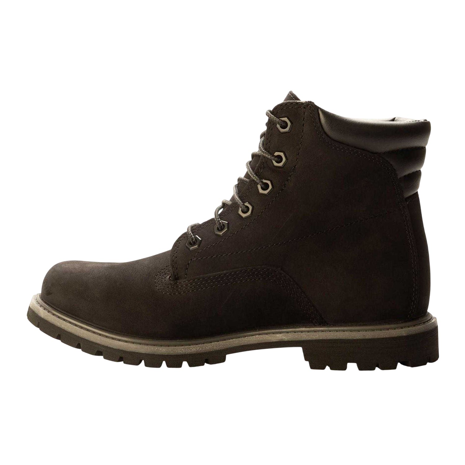 Black - Back - Timberland Womens-Ladies Nubuck Waterproof Boots