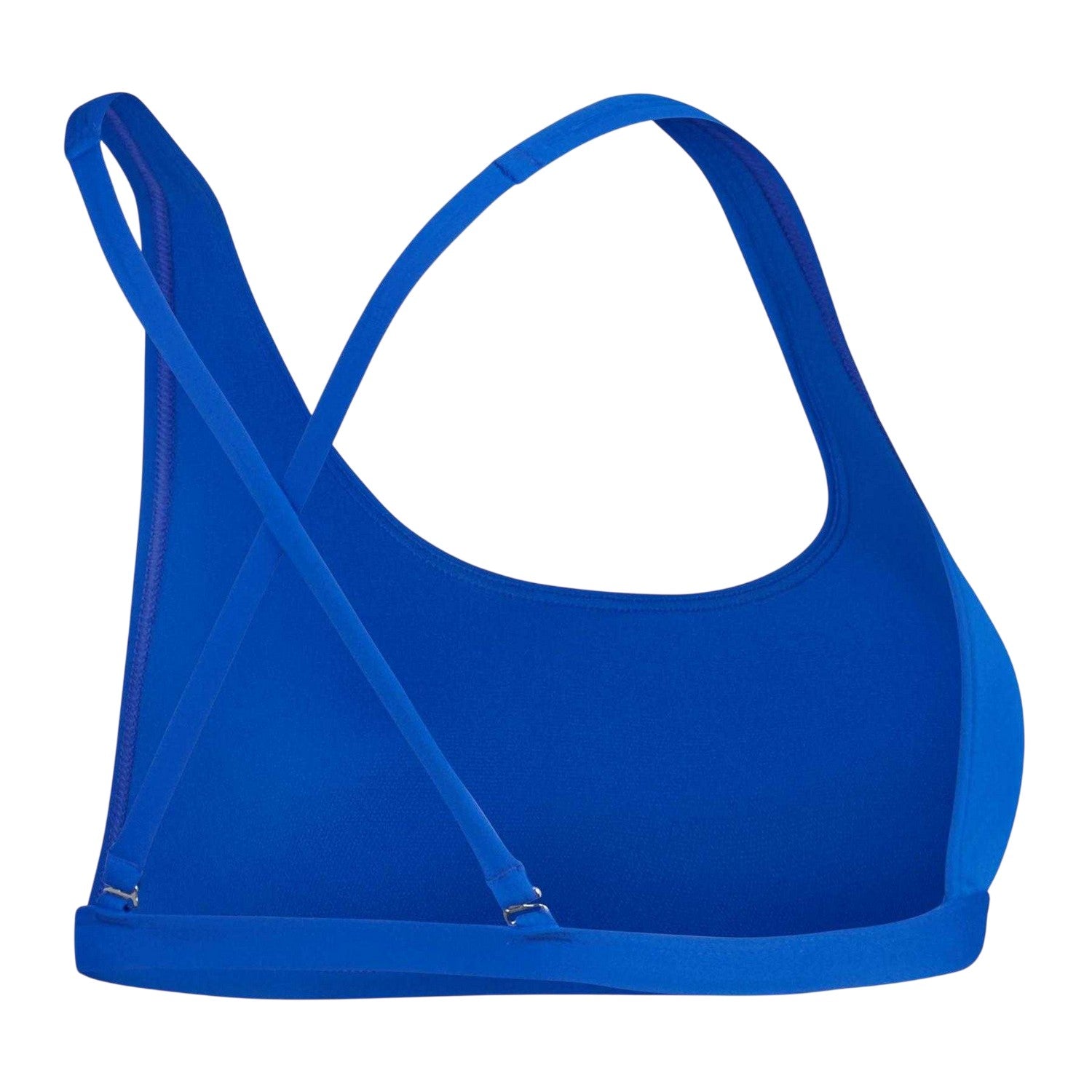 Blue - Back - Speedo Womens-Ladies Scoop Neck Bikini Top