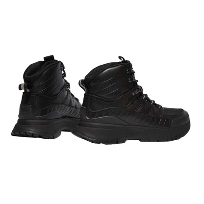 Black - Back - FitFlop Womens-Ladies D Hyker Leather Walking Boots