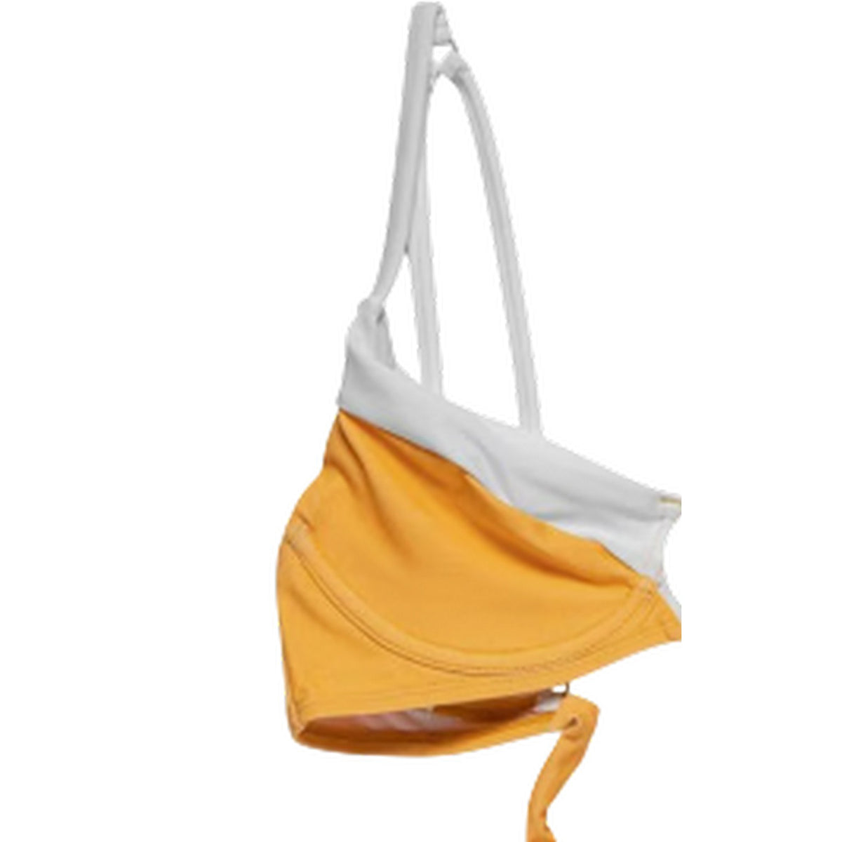 Yellow - Side - Panos Emporio Womens-Ladies Medusa Two Tone Bikini Top