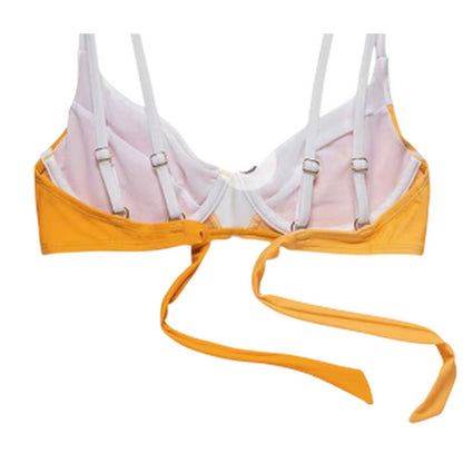 Yellow - Lifestyle - Panos Emporio Womens-Ladies Medusa Two Tone Bikini Top