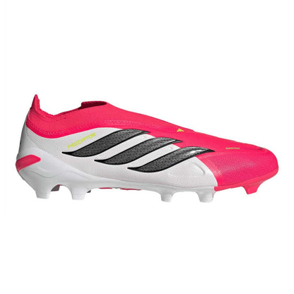 Pink-Black-White - Front - Adidas Mens Predator League Firm Ground Football Boots