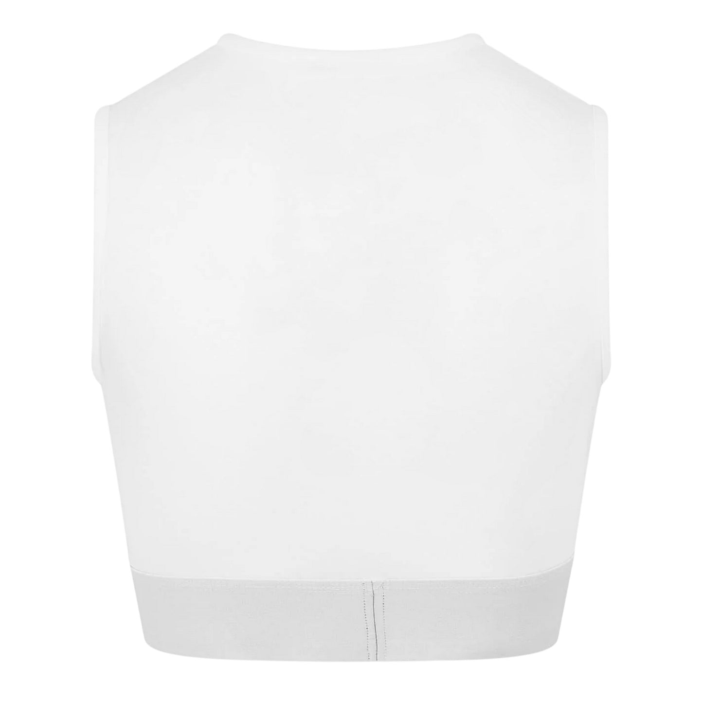 White - Back - Diesel Womens-Ladies Pop Cropped Slim Tank Top