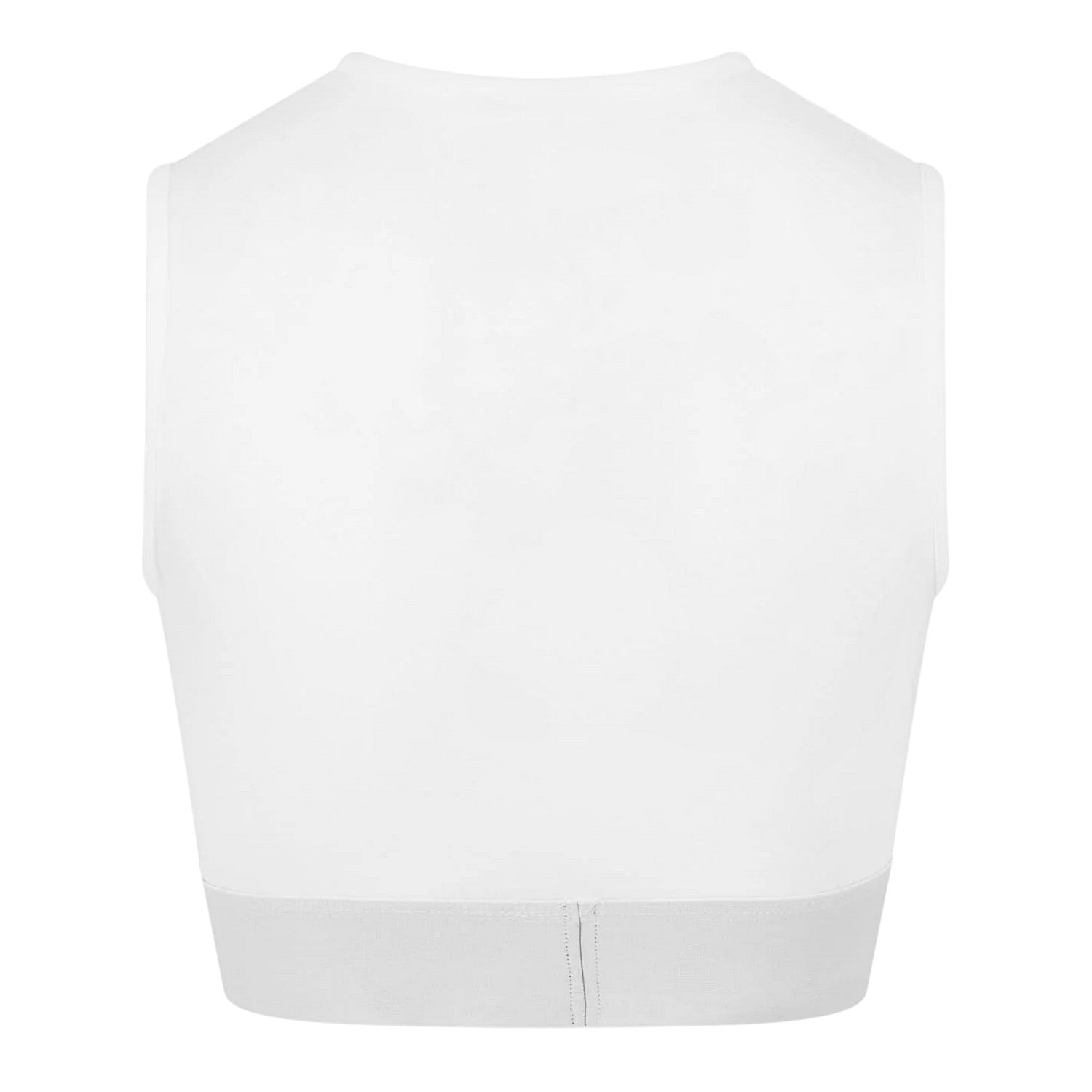 White - Back - Diesel Womens-Ladies Pop Cropped Slim Tank Top