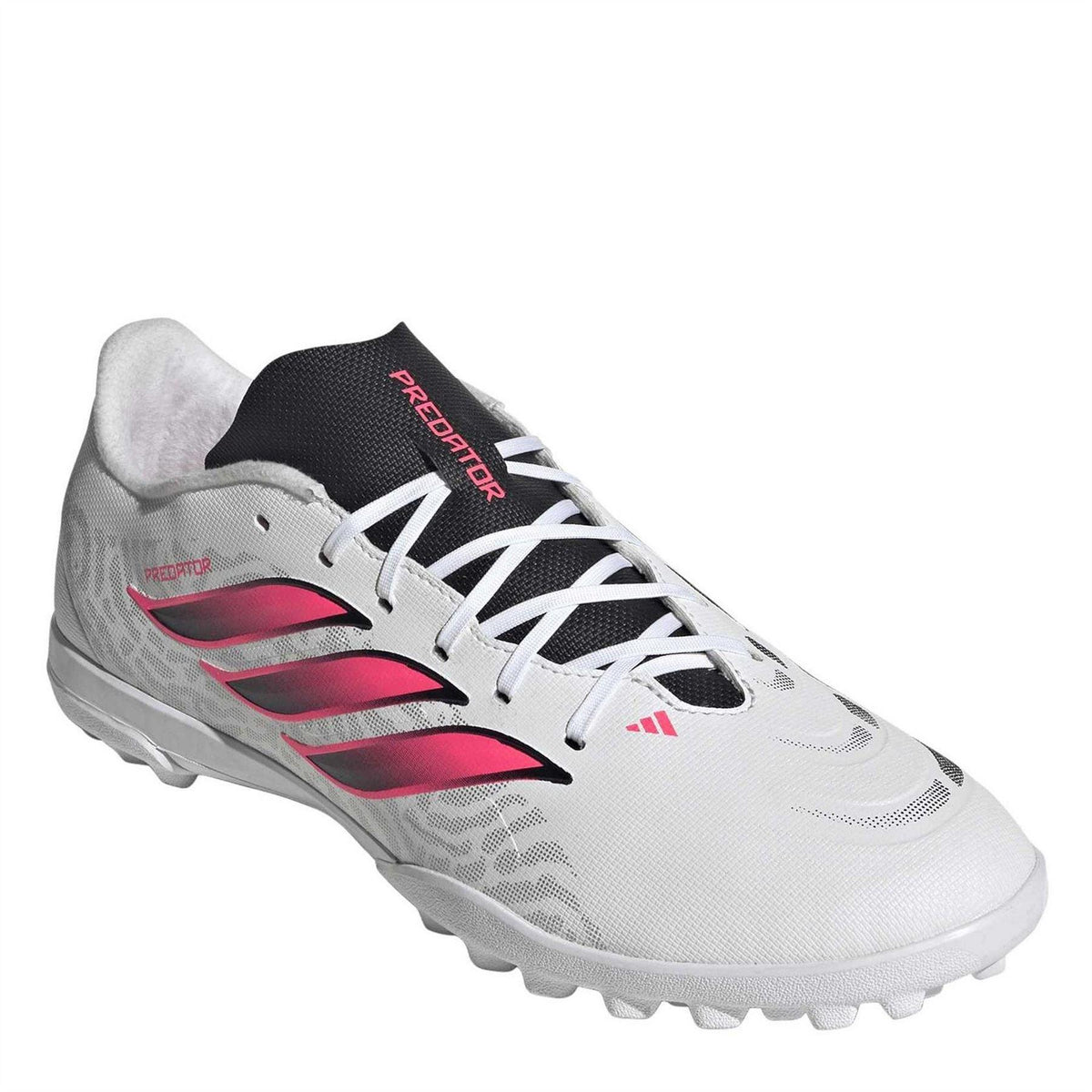 White-Coral - Side - Adidas Mens Predator League Football Boots