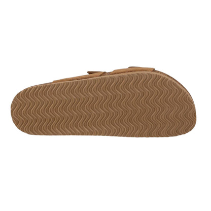 Tan - Lifestyle - Trespass Womens-Ladies Suede Flatform Slides