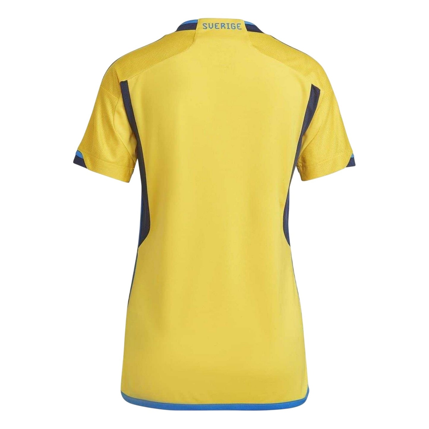 Yellow - Back - Adidas Womens-Ladies 2022 Sweden FA Home Jersey