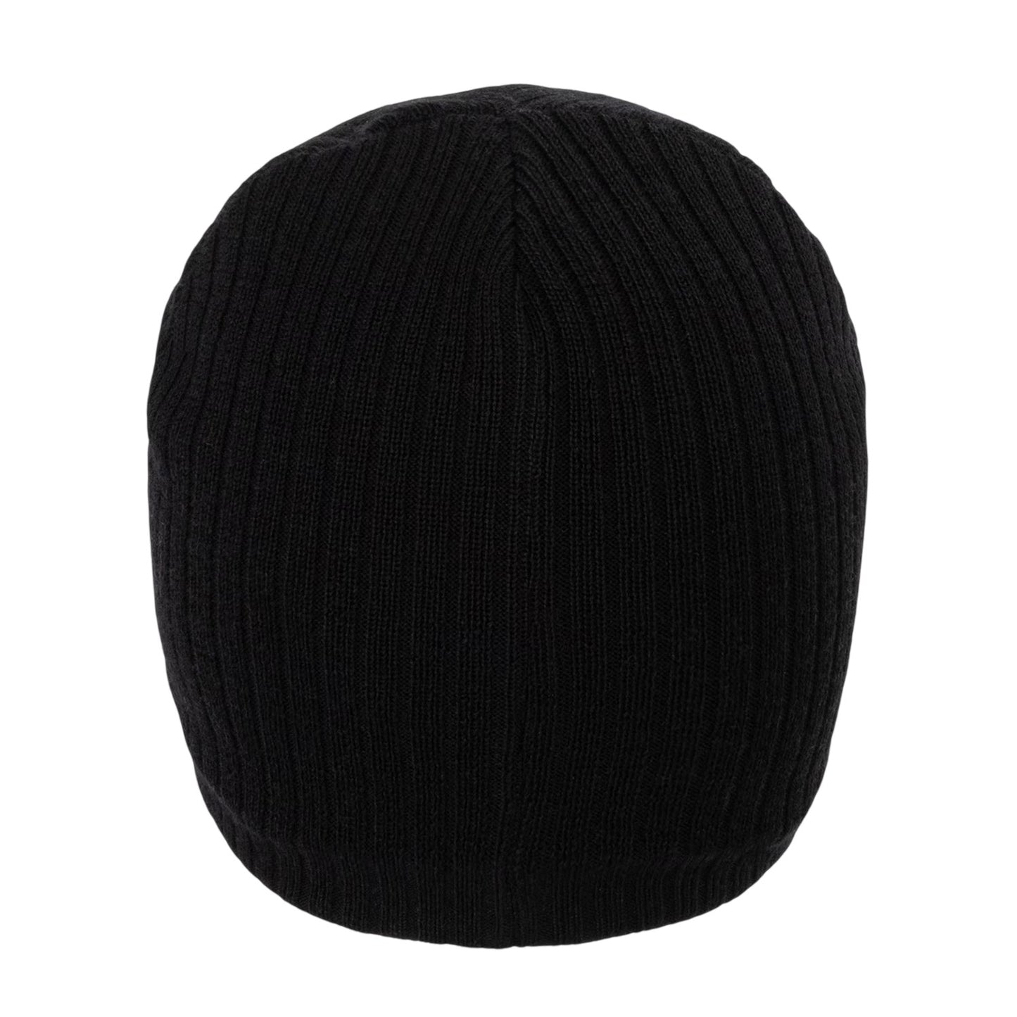 Black - Back - Nevica Unisex Adult Vail Ribbed Wool Beanie