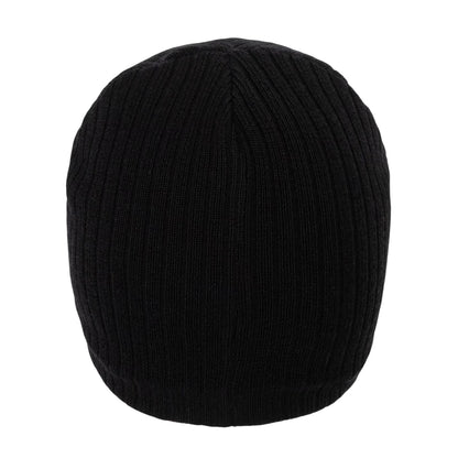 Black - Back - Nevica Unisex Adult Vail Ribbed Wool Beanie