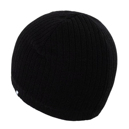 Black - Side - Nevica Unisex Adult Vail Ribbed Wool Beanie