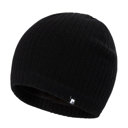 Black - Front - Nevica Unisex Adult Vail Ribbed Wool Beanie