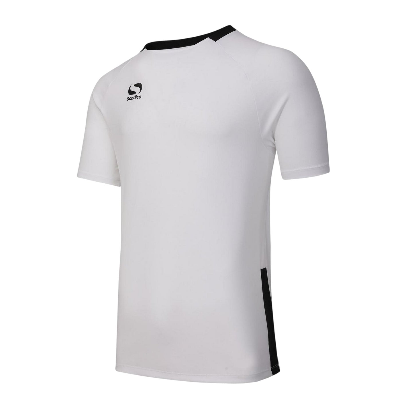 White-Black - Side - Sondico Mens Fundamental Polyester Football Top