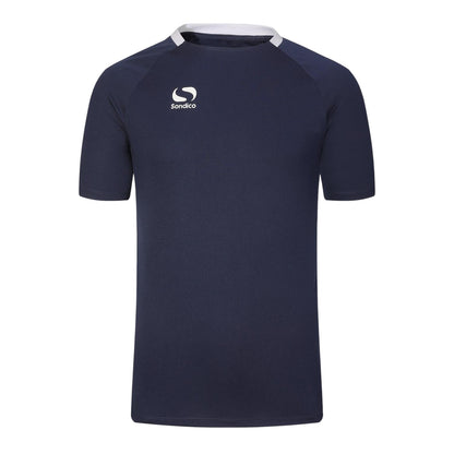 Navy-White - Front - Sondico Mens Fundamental Polyester Football Top