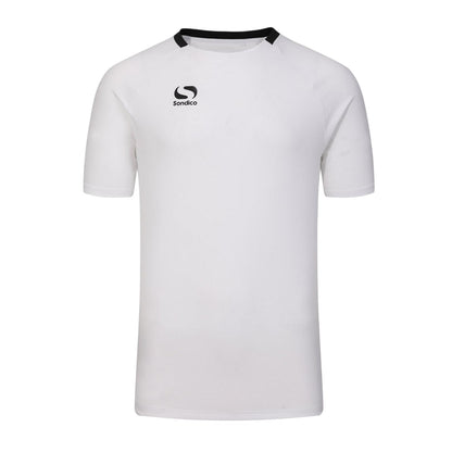 White-Black - Front - Sondico Mens Fundamental Polyester Football Top