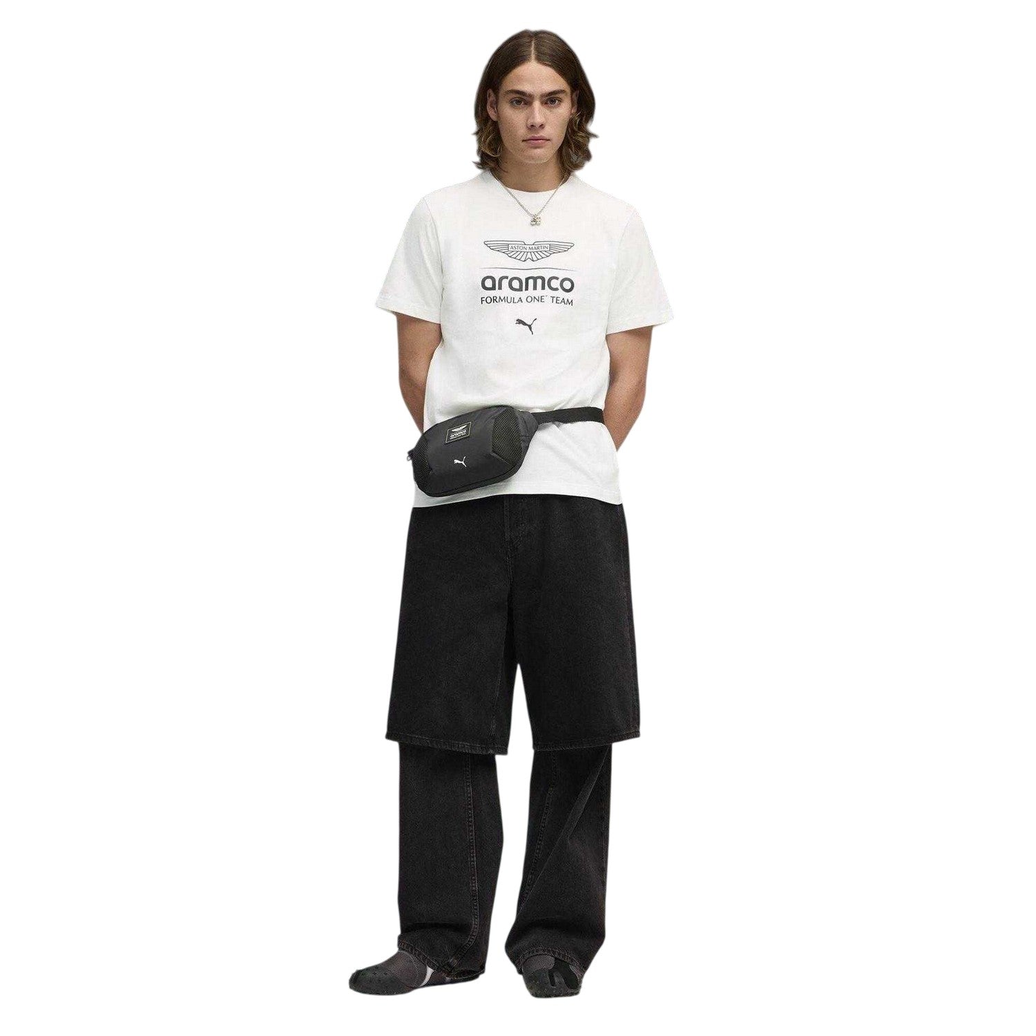 Puma White - Pack Shot - Puma Mens Aston Martin F1 T-Shirt