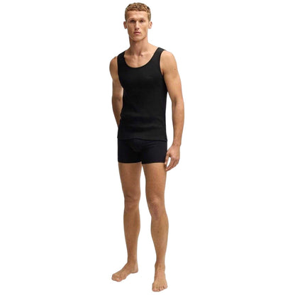 Black - Lifestyle - Boss Mens Scoop Neck Regular Tank Top (Pack of 3)