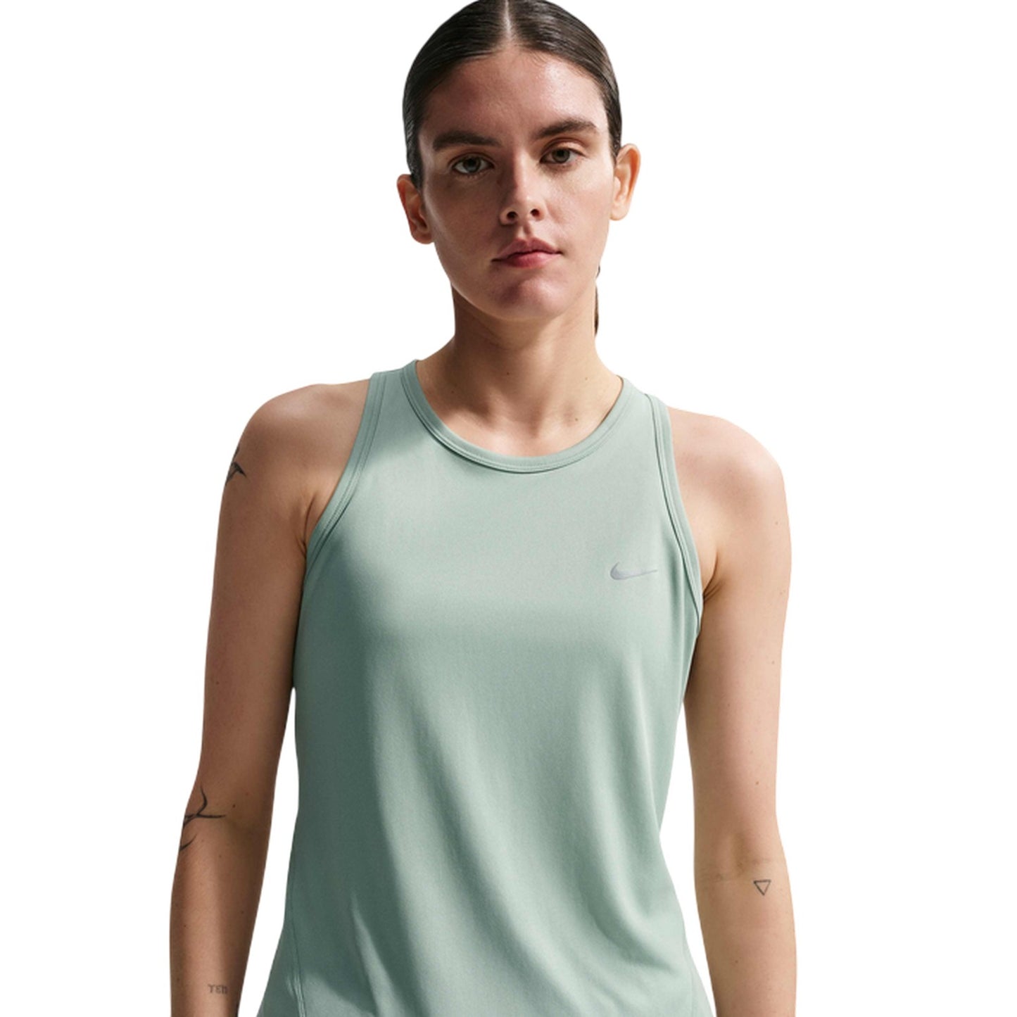 Green - Front - Nike Womens-Ladies Tempo Sleeveless Tank Top
