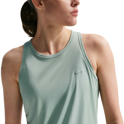 Green - Side - Nike Womens-Ladies Tempo Sleeveless Tank Top